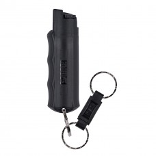 Black Key Case Pepper Spray with Quick Release Key Ring